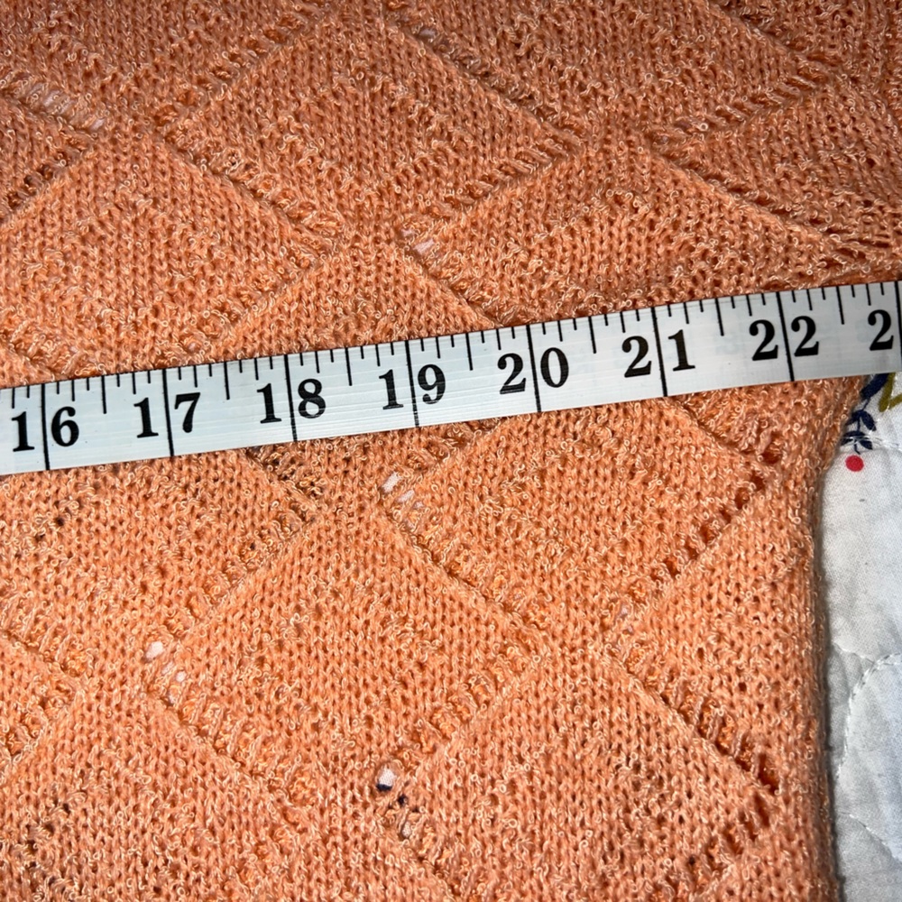 Peach Stacco lightweight longsleeved sweater size Medium - Picture 4 of 8